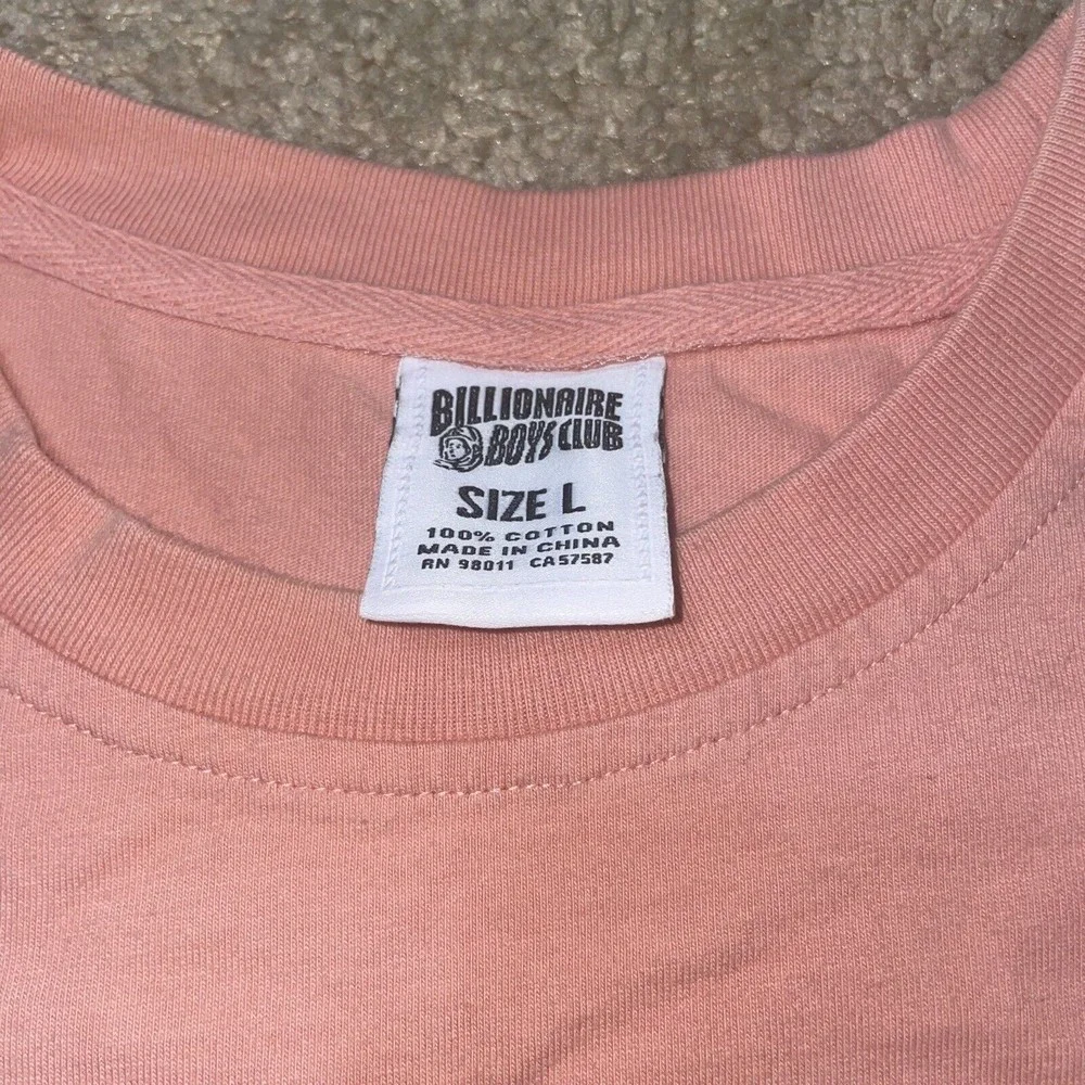 Billionaire Boys Club T-Shirt Astronauts & Horses Pink Size Large - Picture 3 of 6